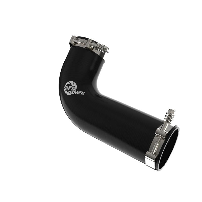 afe 08-10 Ford Trucks V8-6.4L (td) BladeRunner 3 IN Aluminum Hot Charge Pipe - Black-SR1 Performance