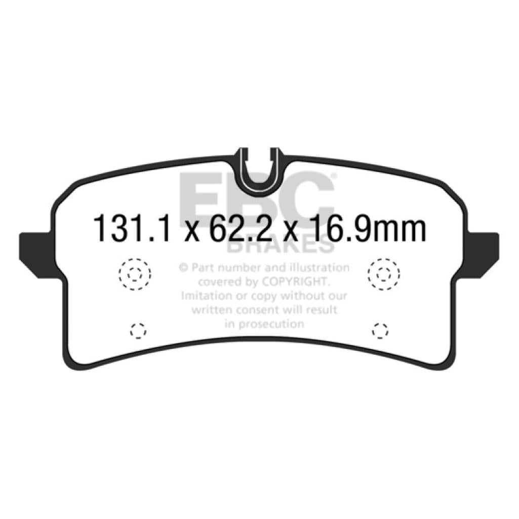 EBC Yellowstuff Rear Brake Pads for Porsche Macan and Audi RS7 – High-Performance Street & Track Use Part DP42204R