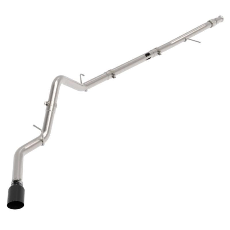 aFe Large Bore-HD 3in 409SS DPF-Back 20-21 GM Trucks L6-3.0L (td) LM2 - Black Tip-SR1 Performance