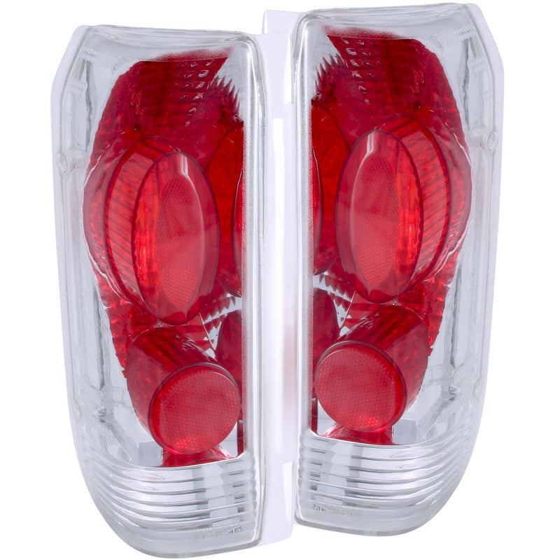ANZO 1989-1996 Ford F-150 Taillights Chrome-SR1 Performance