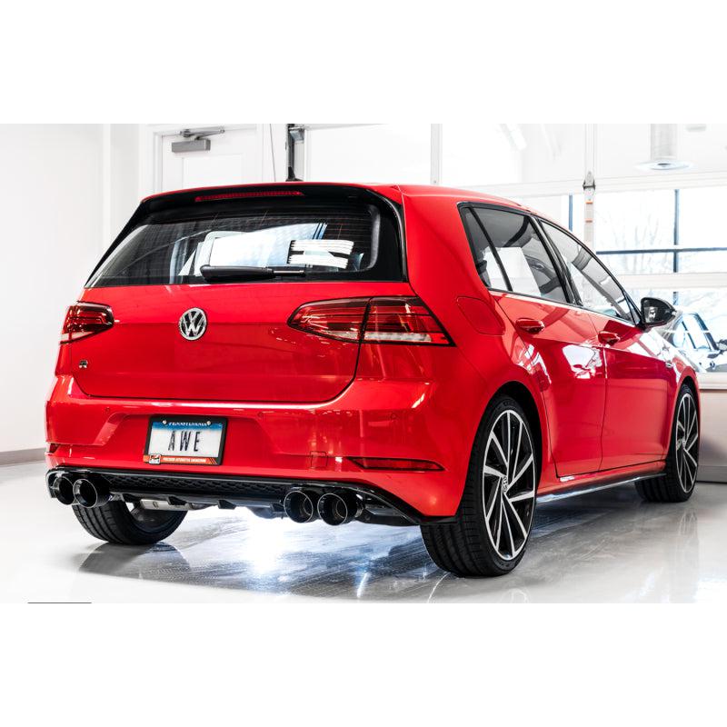 AWE Tuning MK7.5 Golf R SwitchPath Exhaust w/Diamond Black Tips 102mm-SR1 Performance