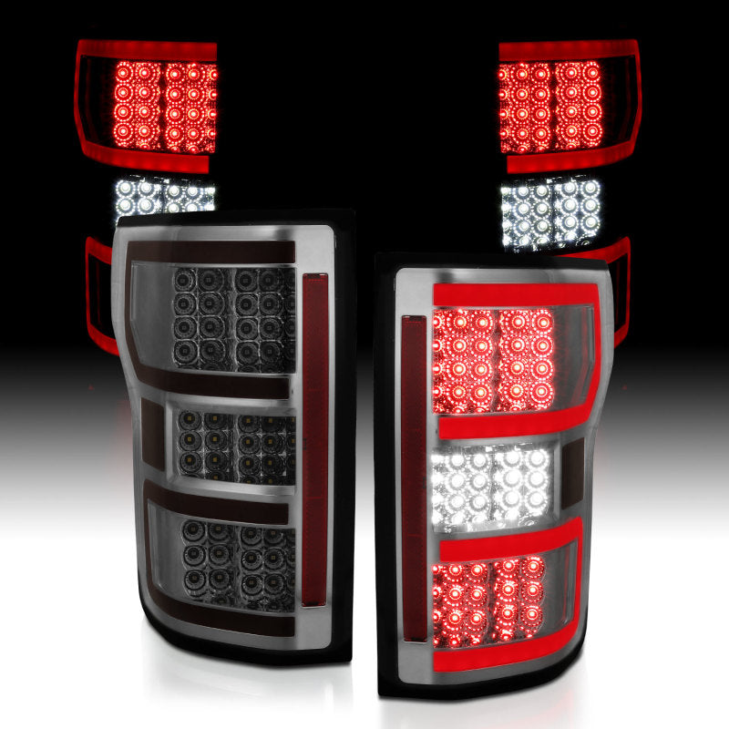 ANZO 18-19 Ford F-150 LED Taillights Smoke-SR1 Performance