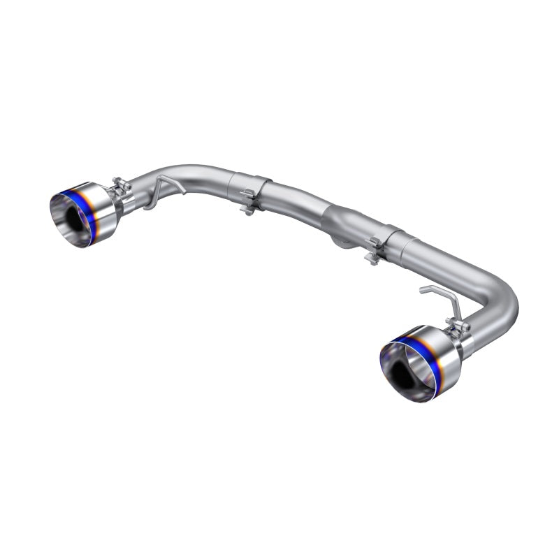 MBRP 2022 Subaru BRZ 2.4L/Toyota GR86 2.4L 2.5in Dual Split Rear Exit w/5in OD Burnt End Tips - T304-SR1 Performance