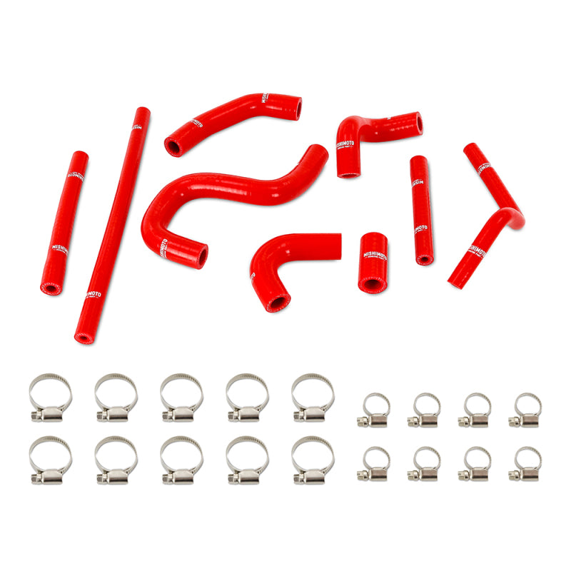 Mishimoto 96-02 Toyota 4Runner 3.4L (w/ Rear Heater) Silicone Heater Hose Kit - Red-SR1 Performance