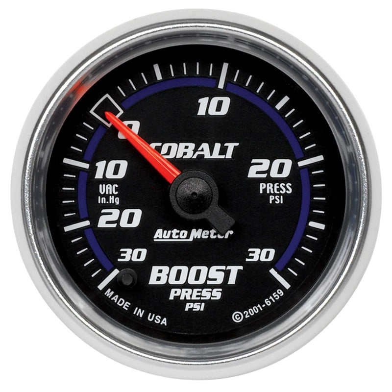 Autometer Cobalt 52mm 30 PSI Electronic Boost Gauge-SR1 Performance