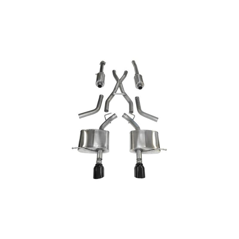 Corsa 2011-2024 Dodge Durango 5.7L V8 Black Sport Dual Rear Cat-Back Exhaust-SR1 Performance