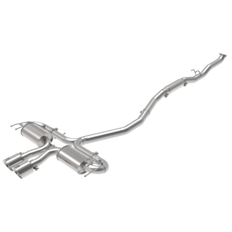 aFe Takeda 3in 304 SS Cat-Back Exhaust System w/Polished Tips 17-21 Honda Civic Sport L4-1.5L (t)-SR1 Performance