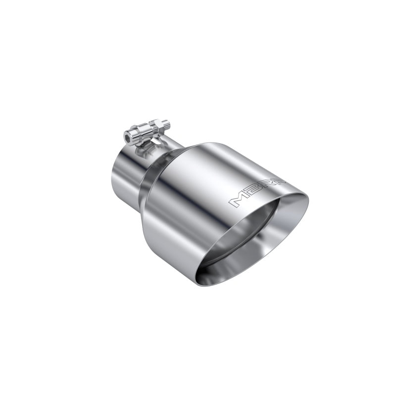 MBRP Universal T304 Stainless Steel Tip 3on ID / 5in OD Out / 8in Length Angle Cut Dual Wall-SR1 Performance