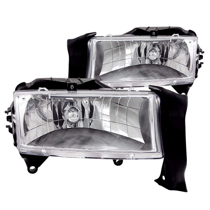 ANZO 1997-2004 Dodge Dakota Crystal Headlights Chrome-SR1 Performance