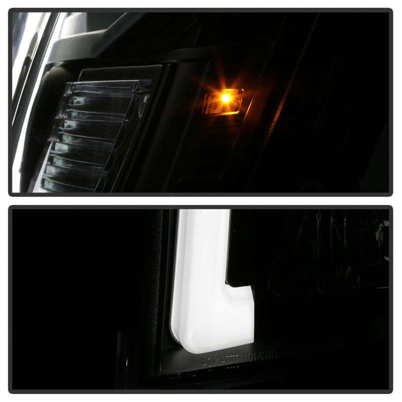 Spyder 04-15 Nissan Titan / 04-07 Nissan Armada V2 Projector Headlights - Black PRO-YD-NTI04-DRL-BK-SR1 Performance