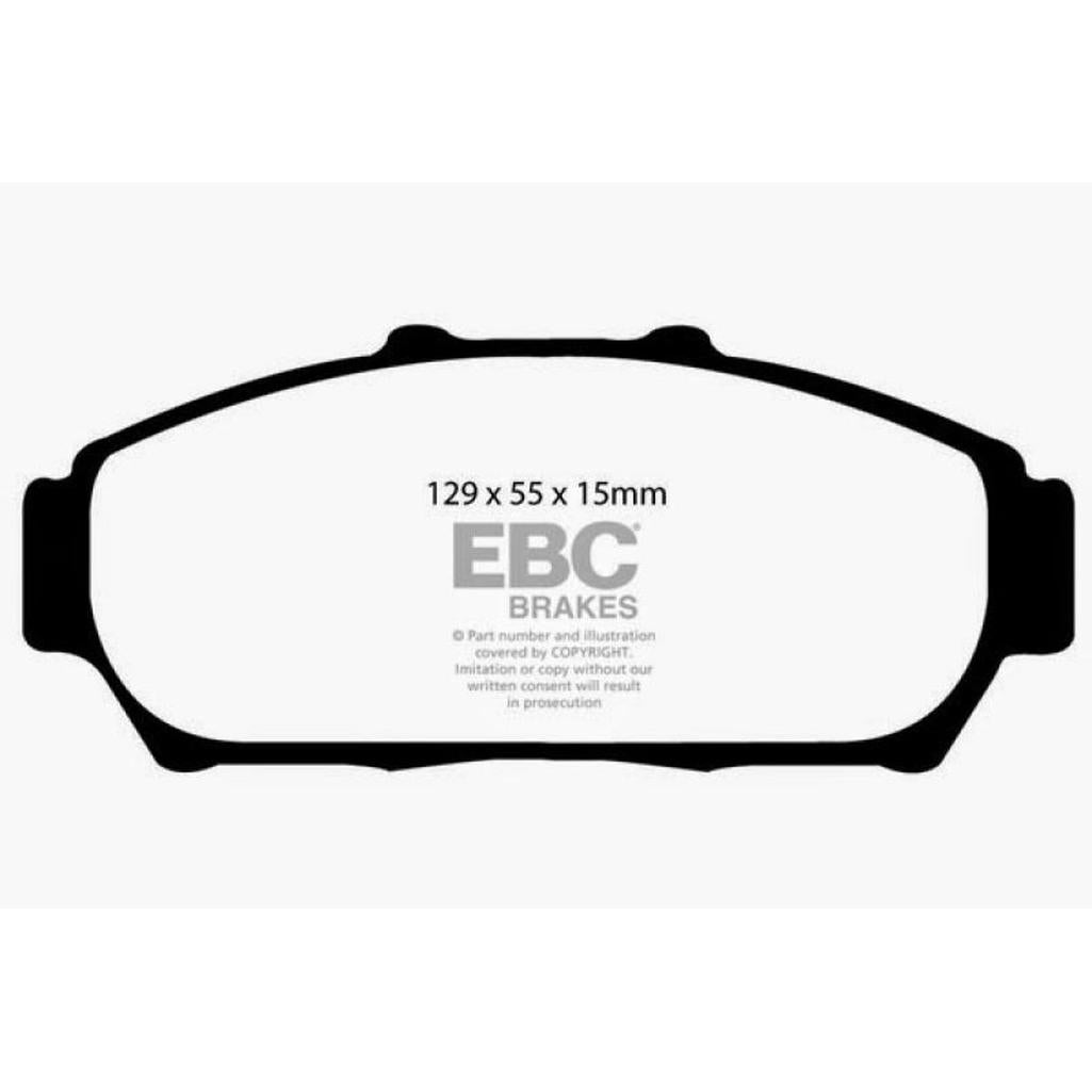 EBC Yellowstuff Front Brake Pads for 1998-2001 Acura Integra - High-Performance Street and Track Use