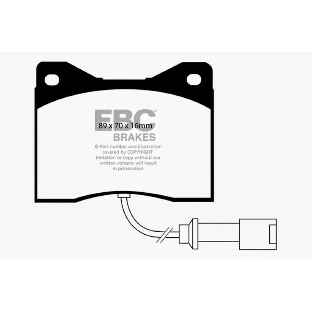 EBC Yellowstuff Front Brake Pads for BMW 7 Series (1975-1988) - High-Performance Street and Track Use