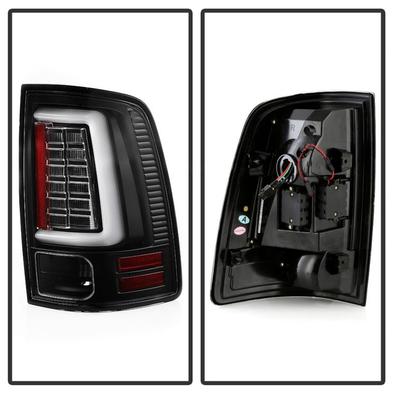 Spyder Dodge Ram 09-18 LED Tail Lights - All Black ALT-YD-DRAM09V2-LED-BKV2 (Incandescent Only)-SR1 Performance