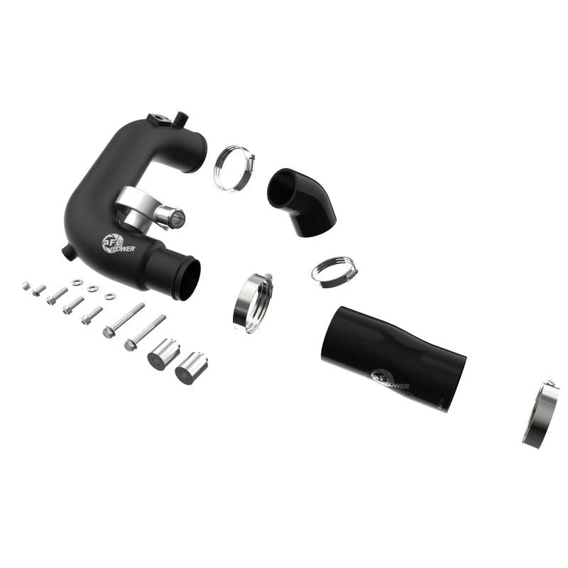 aFe BladeRunner 2 1/2in Intercooler Hot Side Charge Pipe 18-21 Jeep Wrangler JL L4-2.0L (t) - Black-SR1 Performance