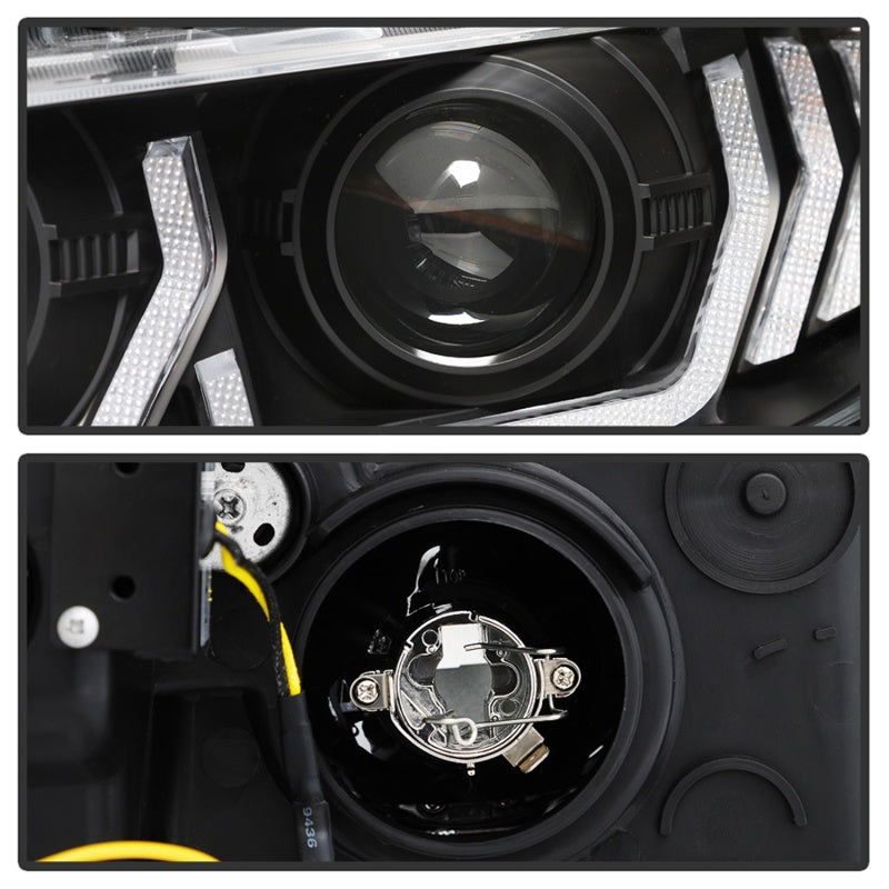 Spyder 16-18 Honda Civic 4Dr w/LED Seq Turn Sig Lights Proj Headlight - Black - PRO-YD-HC16-SEQ-BK-SR1 Performance