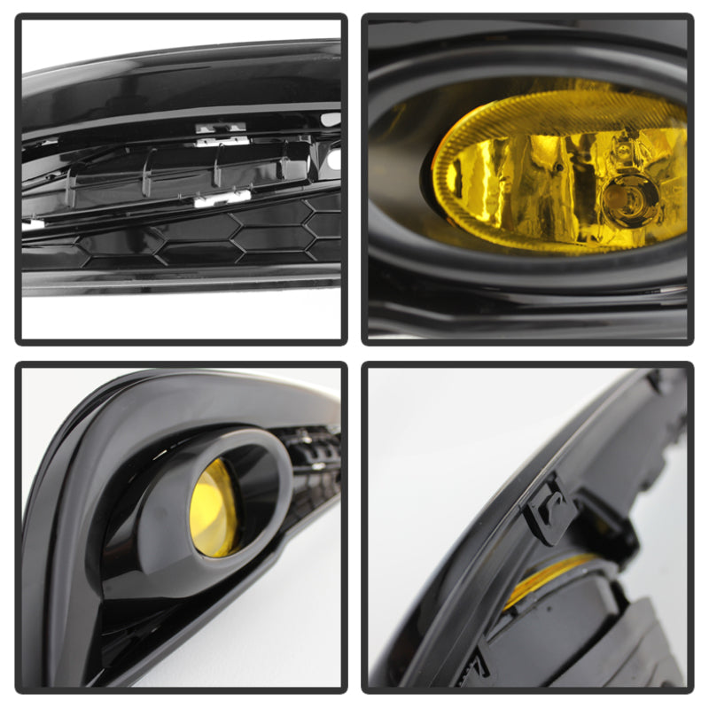 Spyder Honda Civic 2013-2014 4dr OEM Fog Light W/Switch Yellow FL-HC2013-4D-Y-SR1 Performance