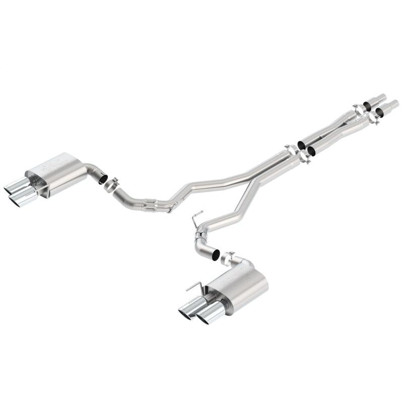 Borla 2018 Ford Mustang GT 5.0L AT/MT (w/o Valves) ATAK 3in Cat-Back Exhaust w/Polished Tips-SR1 Performance