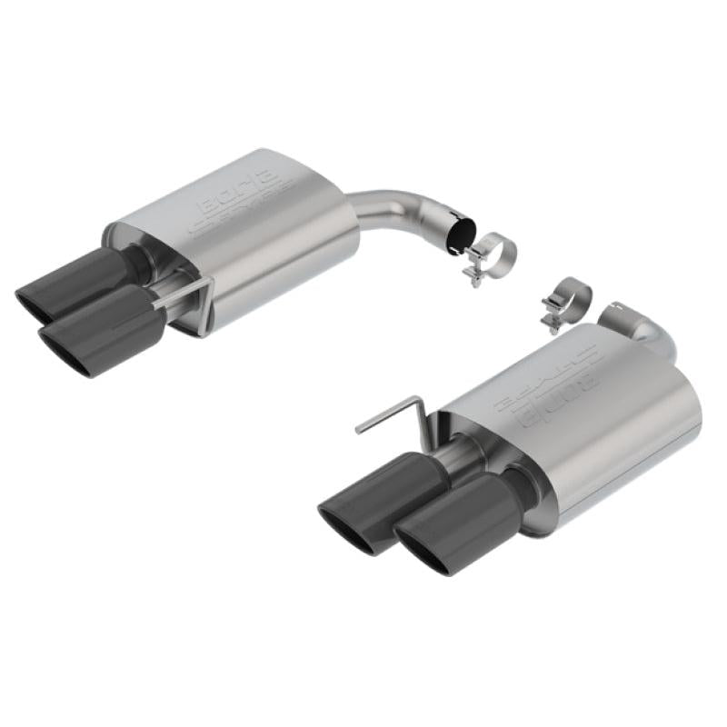 Borla 18-19 Ford Mustang GT 5.0L 2.5in S-Type Exhaust w/o Valves (Rear Section Only) - Black Chrome-SR1 Performance