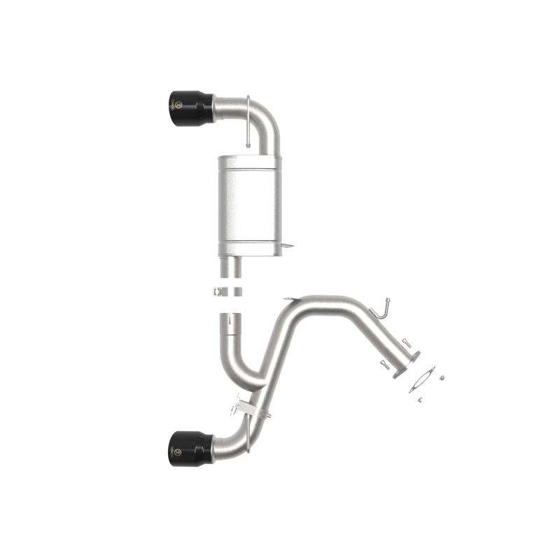 aFe 21-22 Hyundai Veloster N L4-2.0L Takeda 3in 304 SS Axle-Back Exhaust System w/ Black Tip-SR1 Performance