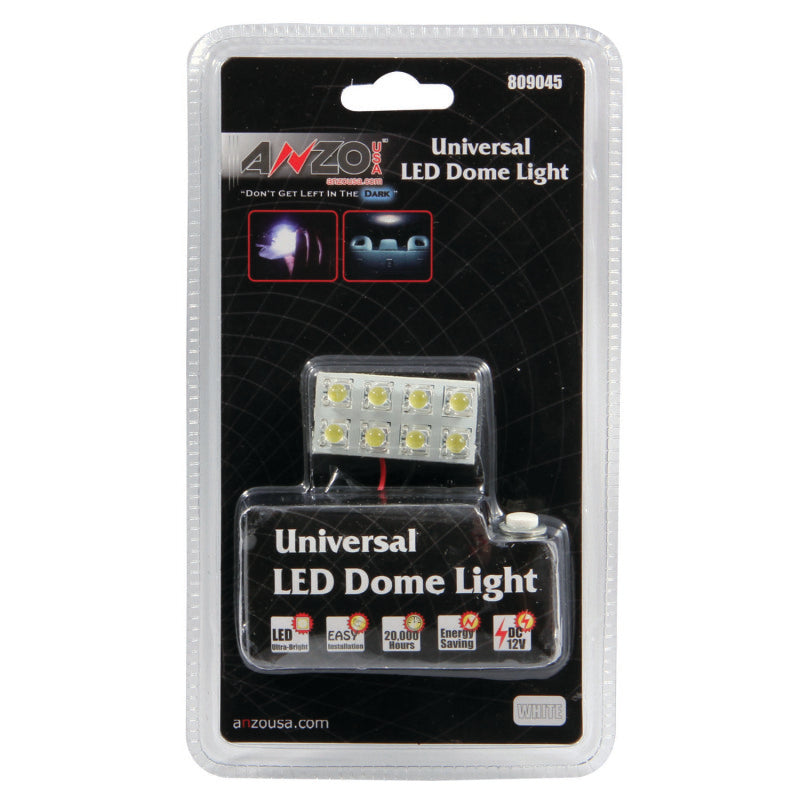 ANZO LED Dome Light Universal LED Dome Light - 8 LED Universal 1.5in x .75in-SR1 Performance
