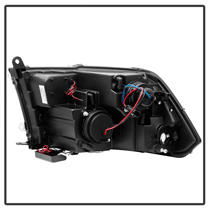 Spyder Dodge Ram 1500 09-14 Projector Headlights Halogen- CCFL Halo LED - Blk PRO-YD-DR09-CCFL-BK-SR1 Performance