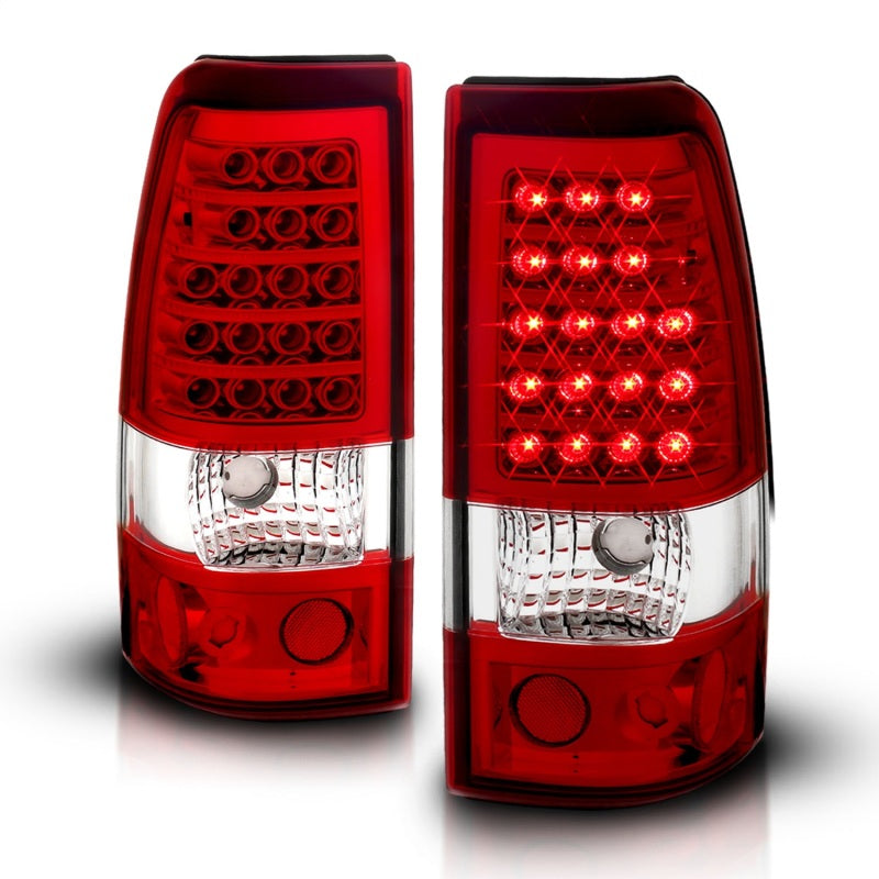 ANZO 2003-2006 Chevrolet Silverado 1500 LED Taillights Red/Clear-SR1 Performance
