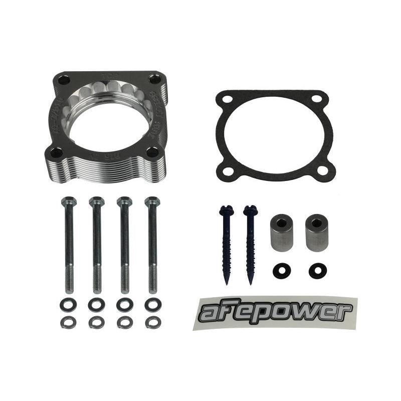 aFe 07-12 Dodge 1500 / 07-12 Dodge Dakota V6 3.7L Silver Bullet Throttle Body Spacer - Silver-SR1 Performance