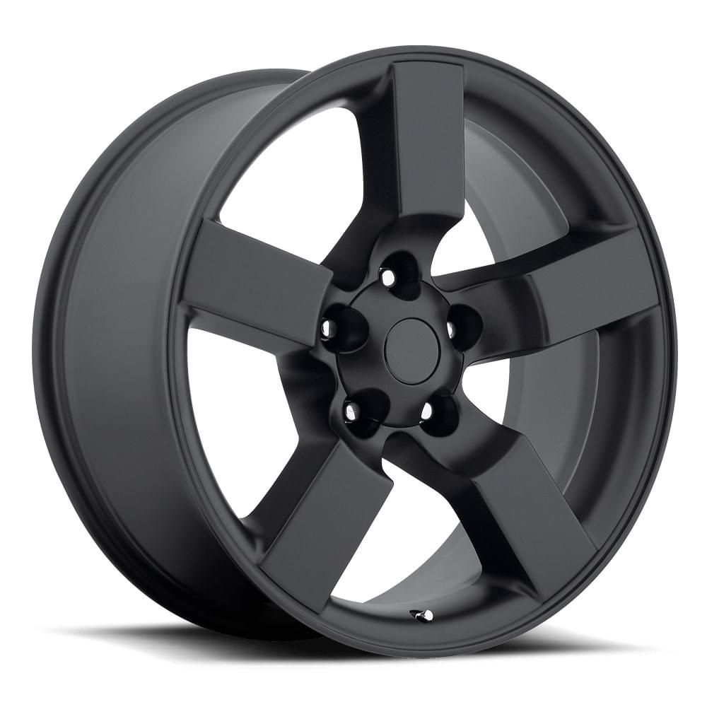 20X9 5X135 +8 HB 87 2001 FORD LIGHTNING SATIN BLACK WITH CAP-SR1 Performance