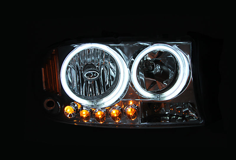 ANZO 1997-1999 Toyota Camry Crystal Headlight Chrome Amber(OE)-SR1 Performance