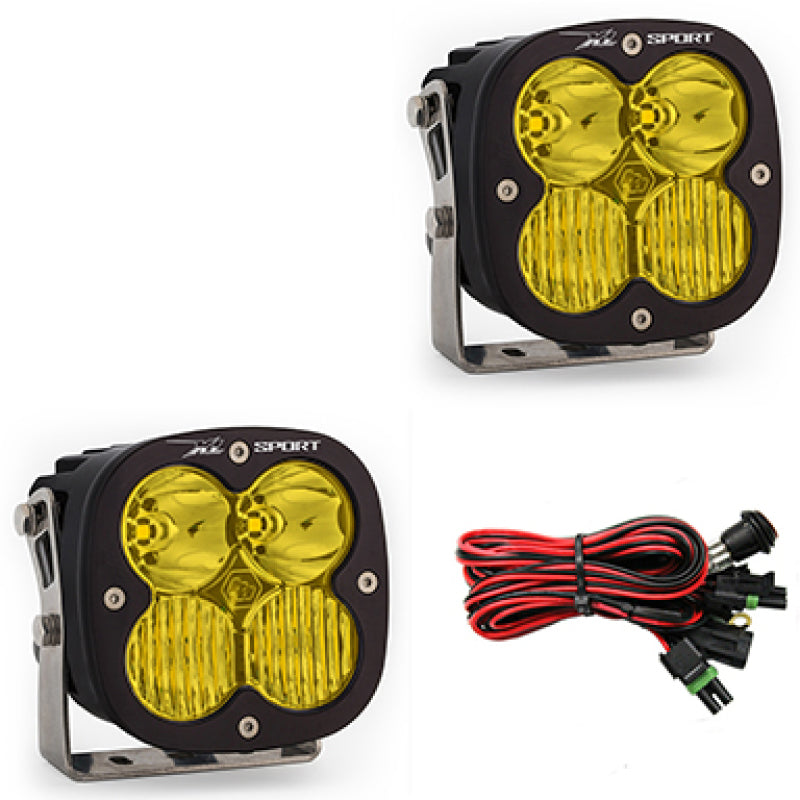 Baja Designs XL Sport Series Driving Combo Pattern Pair LED Light Pods - Amber-SR1 Performance
