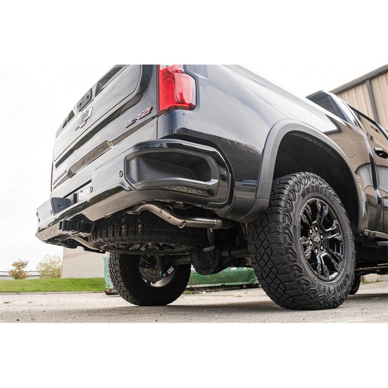 Corsa 2022-2024 Chevrolet Silverado 1500 Cat-Back Dual Rear Exit with Turn Down Tail Pipes-SR1 Performance
