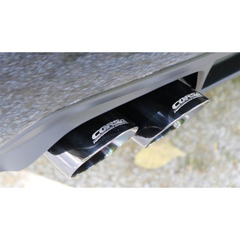 Corsa 11-14 Dodge Charger SXT 2.5in Sport Cat-Back Dual Rear Exit w/ Twin 3.0in Polished Tip-SR1 Performance