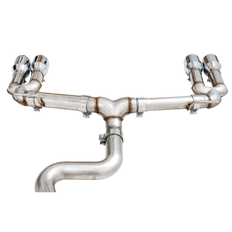AWE Tuning Audi 8V S3 Track Edition Exhaust w/Chrome Silver Tips 102mm-SR1 Performance