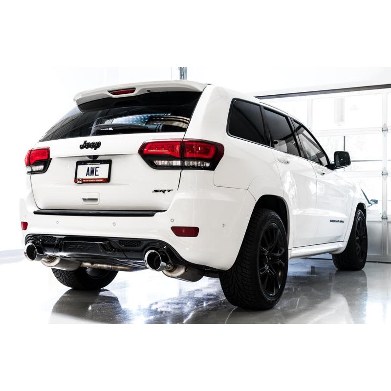 AWE Tuning 2020 Jeep Grand Cherokee SRT Track Edition Exhaust - Diamond Black Tips-SR1 Performance
