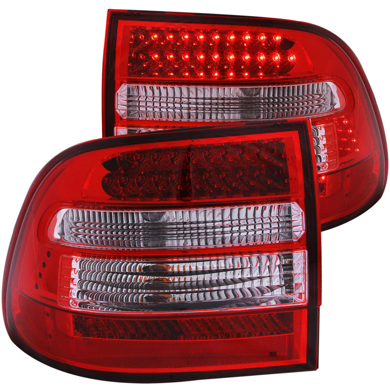 ANZO 2003-2006 Porsche Cayenne LED Taillights Red/Clear-SR1 Performance