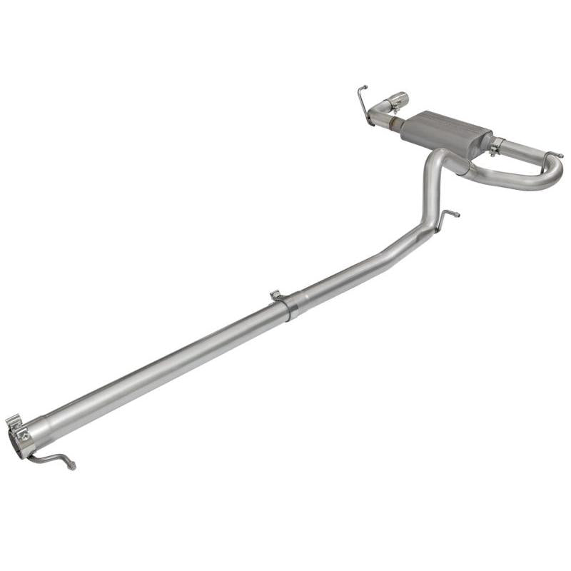 aFe Scorpion 2-1/2in Aluminized Steel Cat Back Exhaust 07-17 Jeep Wrangler V6-3.6/3.8L (4 Dr)-SR1 Performance