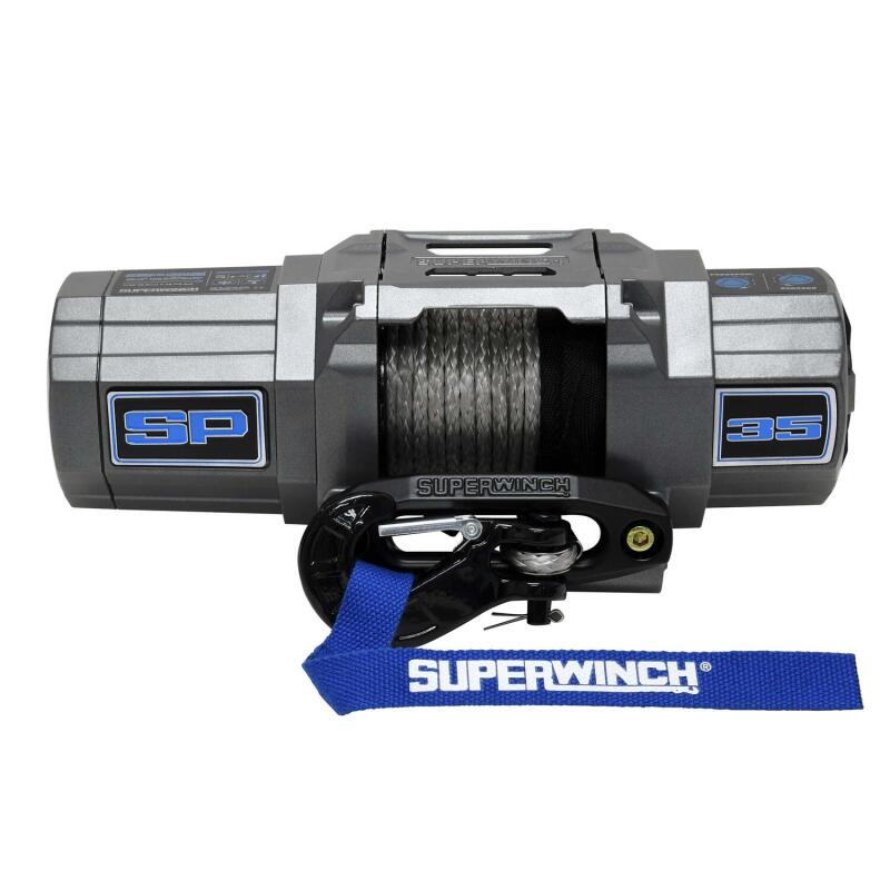 Superwinch 3500 LBS 12V DC 7/32in x 40ft Synthetic Rope Hawse Fairlead SP 35SR Winch-SR1 Performance