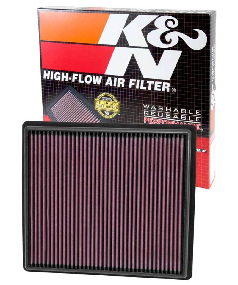 K&N Replacement Air Filter - Panel for 13 Chevrolet Malibu 2.5L/2.0L-SR1 Performance