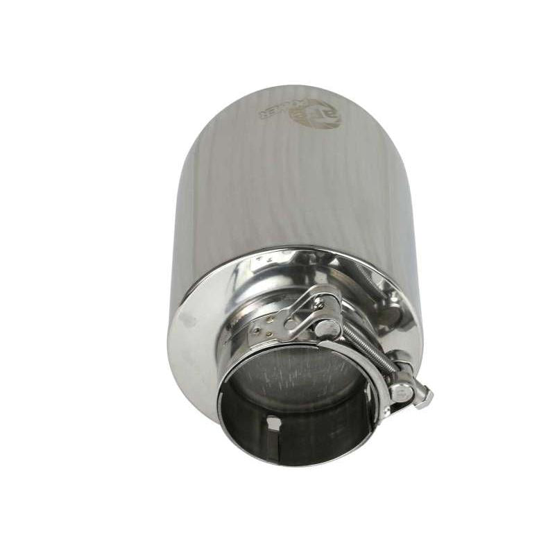 aFe MACH Force-Xp 2-1/2in 304 SS Clamp-On Exhaust Tip 2.5in In / 4.5in Out / 7in.L - Polished-SR1 Performance