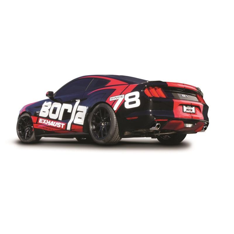 Borla Atak Cat-Back 15-17 Ford Mustang GT 5.0L V8 MT/AT 3in pipe 4in tip-SR1 Performance