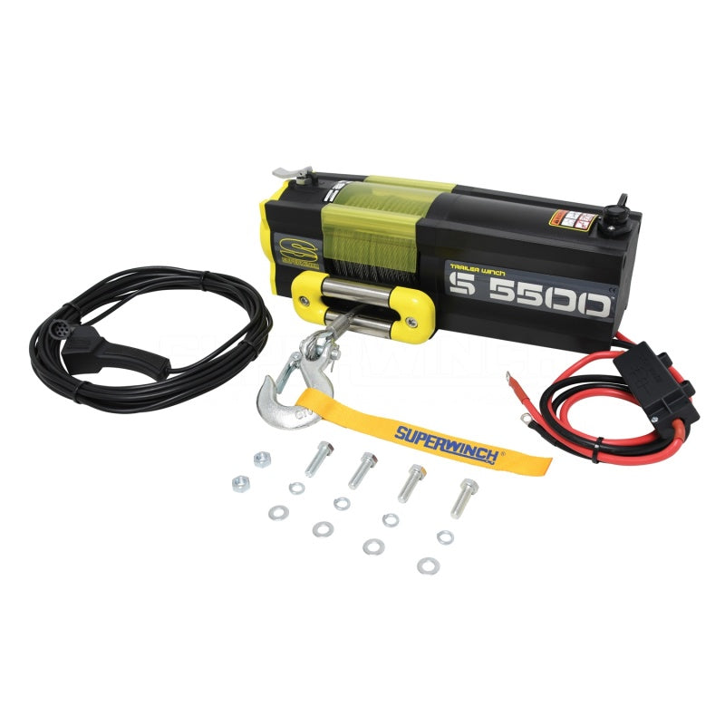Superwinch 5500 LBS 12V DC 7/32in x 60ft Steel Rope S5500 Winch-SR1 Performance