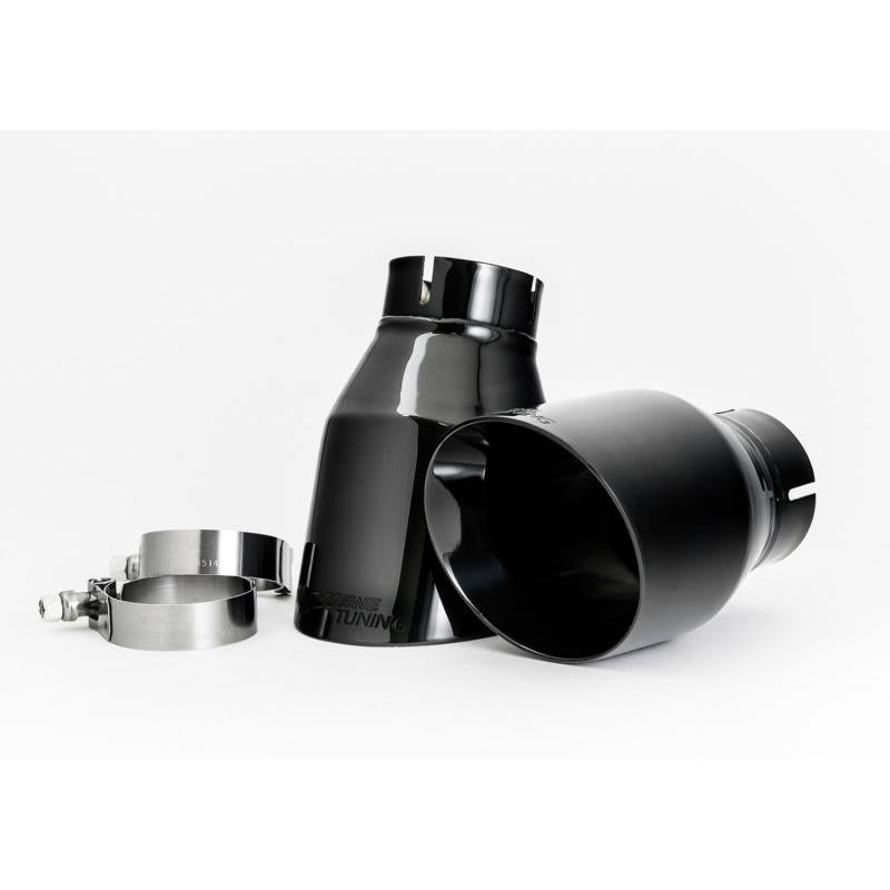 AWE Tuning Audi C7.5 A6 3.0T Touring Edition Exhaust - Quad Outlet Diamond Black Tips-SR1 Performance