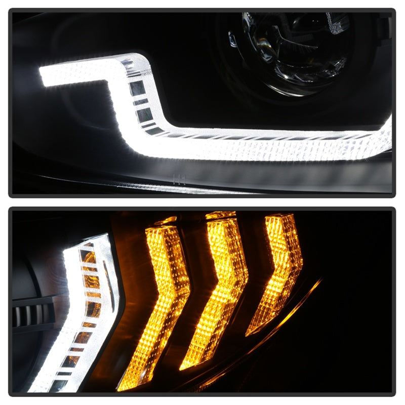 Spyder 16-18 Honda Civic 4Dr w/LED Seq Turn Sig Lights Proj Headlight - Black - PRO-YD-HC16-SEQ-BK-SR1 Performance