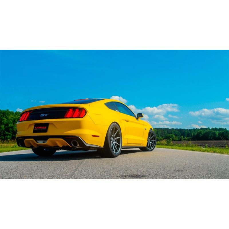 Corsa 2015-2017 Ford Mustang GT 5.0 3in Axle Back Exhaust Polish Dual Tips (Touring)-SR1 Performance