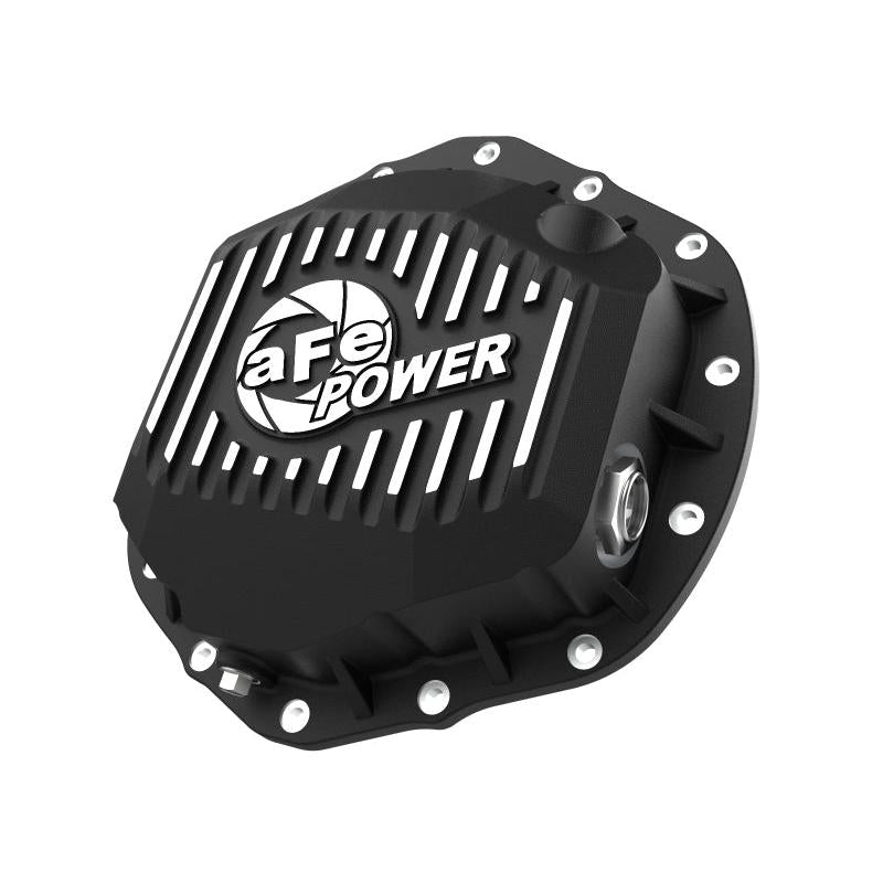 aFe 2020 Chevrolet Silverado 2500 HD Rear Differential Cover Black ; Pro Series w/ Machined Fins-SR1 Performance