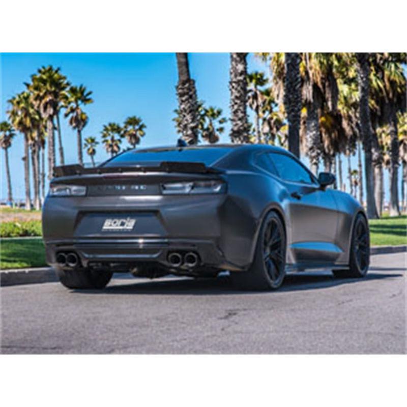 Borla 2016-2018 Chevrolet Camaro SS AT/MT RWD Ceramic Black S-Type Exhaust (w/ Dual Mode Valves)-SR1 Performance