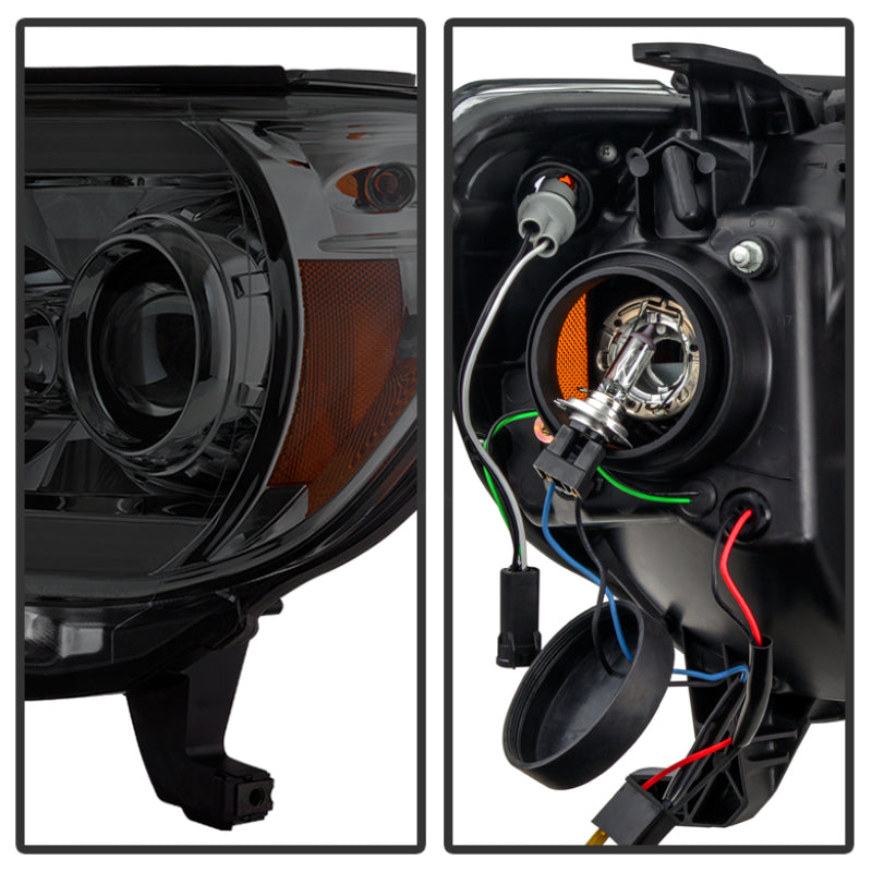 Spyder Toyota Tacoma 12-16 Projector Headlights Light Bar DRL Smoke PRO-YD-TT12-LBDRL-SM-SR1 Performance