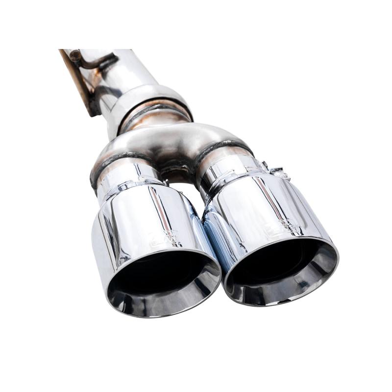 AWE Tuning 4th Gen GM 1500 5.3L 0FG Catback Split Rear Exit (w/ Bumper Cutouts) - Quad Chrome Tips-SR1 Performance