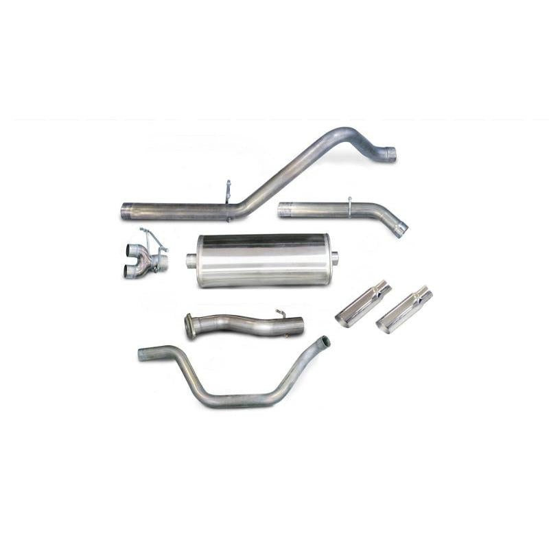 Corsa 2007-2008 Chevrolet Silverado Crew Cab/Short Bed 1500 5.3L V8 Polished Sport Cat-Back Exhaust-SR1 Performance