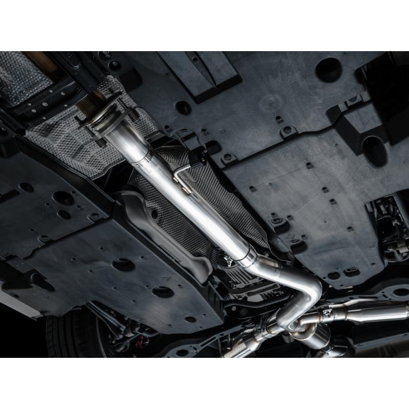 AWE 23-24 Toyota GR Corolla Track Edition Catback Exhaust - Chrome Silver Tips-SR1 Performance